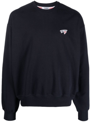 

Logo-patch ribbed sweatshirt, Tommy Jeans Logo-patch ribbed sweatshirt
