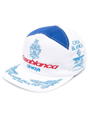 

Logo-embroidered cotton cap, Casablanca Logo-embroidered cotton cap