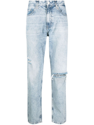 

Mid-rise ripped jeans, Calvin Klein Jeans Mid-rise ripped jeans