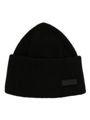 

Essential logo-patch beanie, Calvin Klein Essential logo-patch beanie