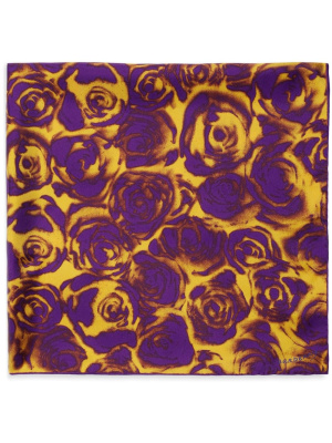 

Rose-print silk scarf, Burberry Rose-print silk scarf