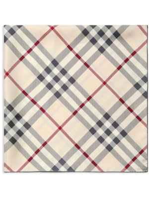 

Plaid-check silk scarf, Burberry Plaid-check silk scarf