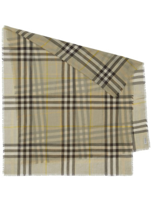 

Plaid-check wool scarf, Burberry Plaid-check wool scarf