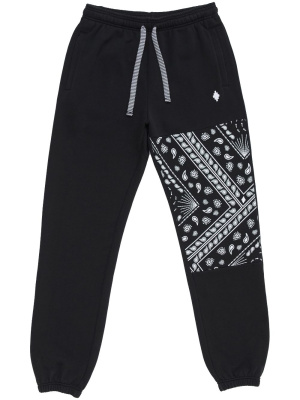 

Bandana-print panelled cotton track pants, Marcelo Burlon County of Milan Bandana-print panelled cotton track pants