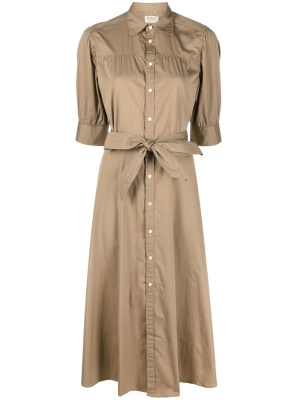 

Cotton tied-waist midi shirt dress, Polo Ralph Lauren Cotton tied-waist midi shirt dress