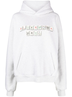

Logo-print pullover hoodie, Alexander Wang Logo-print pullover hoodie