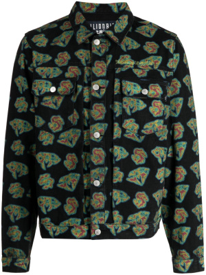 

Heat Map Diamonds & Dollars denim jacket, Billionaire Boys Club Heat Map Diamonds & Dollars denim jacket
