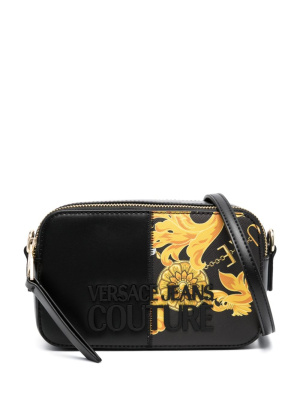

Logo-lettering Barocco-print crossbody bag, Versace Jeans Couture Logo-lettering Barocco-print crossbody bag