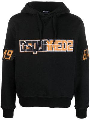 

Logo-print drawstring hoodie, Dsquared2 Logo-print drawstring hoodie