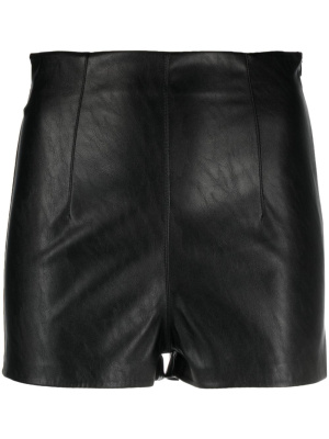 

High-waisted faux leather shorts, PINKO High-waisted faux leather shorts