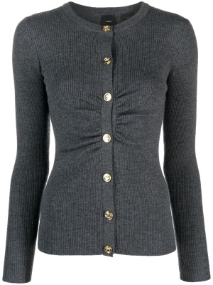 

Ribbed-knit wool cardigan, PINKO Ribbed-knit wool cardigan