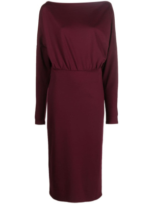 

Draped long-sleeve midi dress, PINKO Draped long-sleeve midi dress