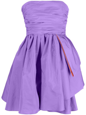 

Gathered-detail strapless dress, PINKO Gathered-detail strapless dress