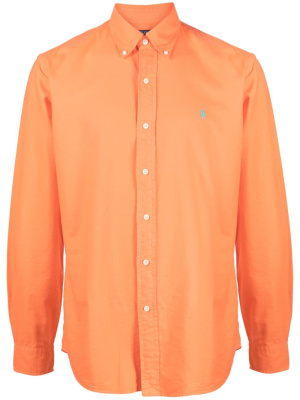 

Polo Pony-embroidered linen shirt, Polo Ralph Lauren Polo Pony-embroidered linen shirt