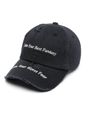 

Slogan-embroidered cotton cap, MISBHV Slogan-embroidered cotton cap