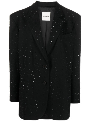 

Stud-embellished single-breasted blazer, SANDRO Stud-embellished single-breasted blazer