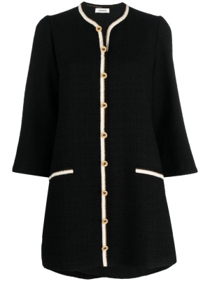 

Eva tweed long-sleeve minidress, SANDRO Eva tweed long-sleeve minidress