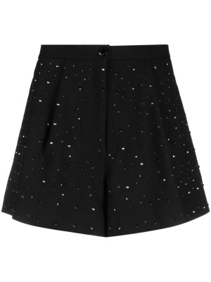 

Rhinestone-embellished high-waisted shorts, SANDRO Rhinestone-embellished high-waisted shorts
