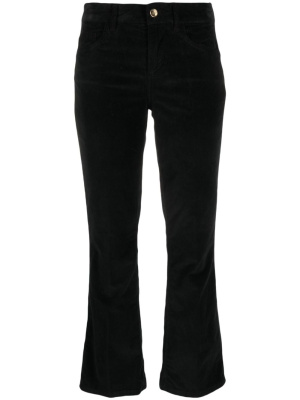 

Low-rise velvet cropped trousers, LIU JO Low-rise velvet cropped trousers