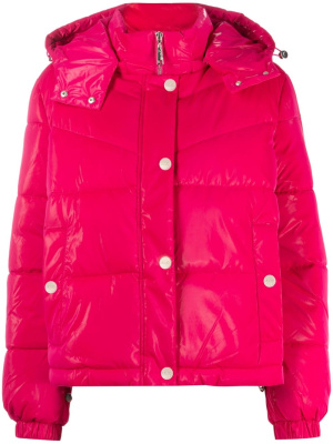 

Logo-plaque quilted puffer jacket, LIU JO Logo-plaque quilted puffer jacket