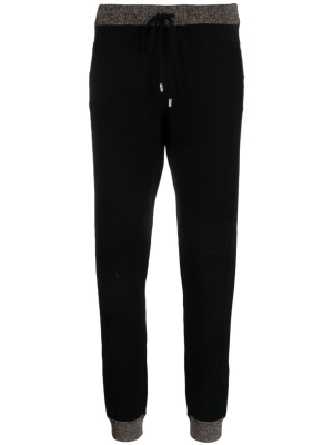 

Lurex-detail elasticated-waist track pants, LIU JO Lurex-detail elasticated-waist track pants