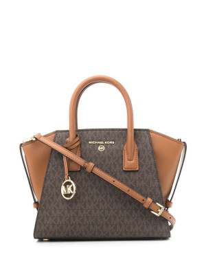 

Logo-print leather tote bag, Michael Michael Kors Logo-print leather tote bag