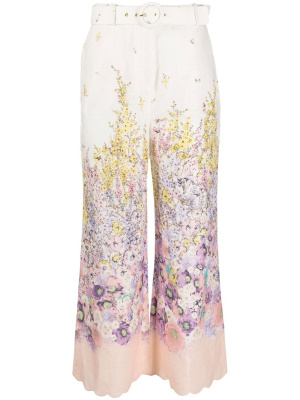 

Floral-print cropped trousers, ZIMMERMANN Floral-print cropped trousers