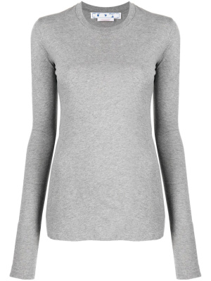 

Diag-print long-sleeve T-shirt, Off-White Diag-print long-sleeve T-shirt