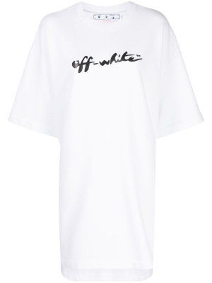 

Logo-print T-shirt dress, Off-White Logo-print T-shirt dress