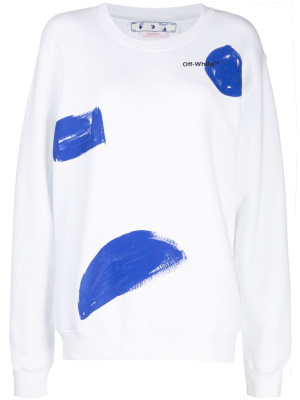 

Arrows-motif cotton sweatshirt, Off-White Arrows-motif cotton sweatshirt