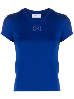 

Arrows-embroidered cotton T-shirt, Off-White Arrows-embroidered cotton T-shirt