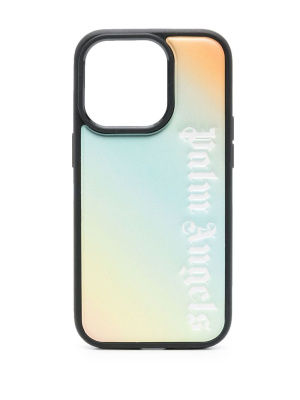 

Logo-debossed iPhone 14 case, Palm Angels Logo-debossed iPhone 14 case