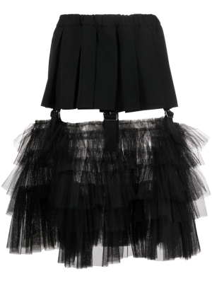 

Elasticated-waistband pleated tulle skirt, Black Comme Des Garçons Elasticated-waistband pleated tulle skirt