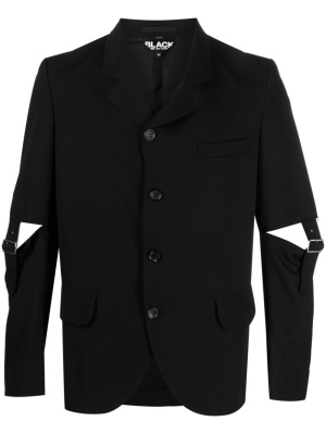 

Single-breasted cut-out wool blazer, Black Comme Des Garçons Single-breasted cut-out wool blazer