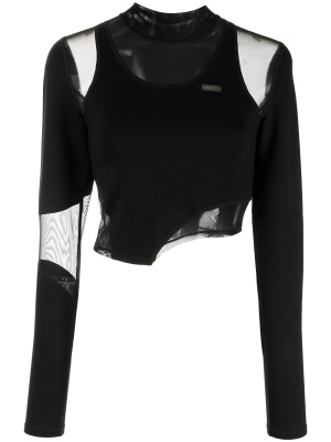 

Sheer-panel top, HELIOT EMIL Sheer-panel top