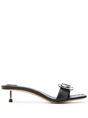 

40mm buckle leather mules, Jacquemus 40mm buckle leather mules