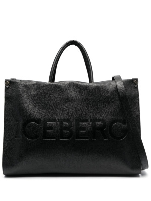 

Debossed-logo tote bag, Iceberg Debossed-logo tote bag