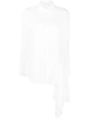 

Asymmetric cellulose shirt, Yohji Yamamoto Asymmetric cellulose shirt