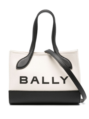 

Keep On logo-stamp canvas tote bag, Bally Keep On logo-stamp canvas tote bag
