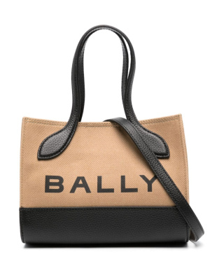 

Keep On logo-stamp canvas tote bag, Bally Keep On logo-stamp canvas tote bag