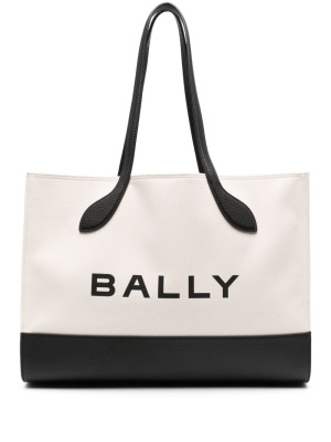 

Keep On logo-stamp canvas tote bag, Bally Keep On logo-stamp canvas tote bag