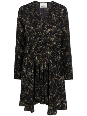 

V-neck printed silk dress, ISABEL MARANT V-neck printed silk dress