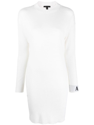 

Knitted virgin wool-blend midi dress, Armani Exchange Knitted virgin wool-blend midi dress