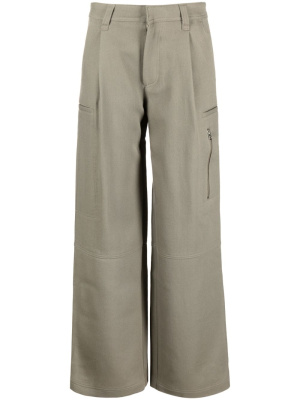 

Wide-leg flared trousers, AMI Paris Wide-leg flared trousers