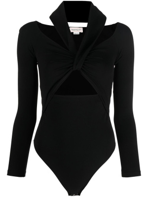 

Cut-out halterneck bodysuit, Alexander McQueen Cut-out halterneck bodysuit