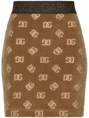 

Monogram-jacquard mini skirt, Dolce & Gabbana Monogram-jacquard mini skirt
