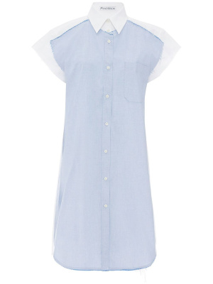

Layered-detail shirt dress, JW Anderson Layered-detail shirt dress
