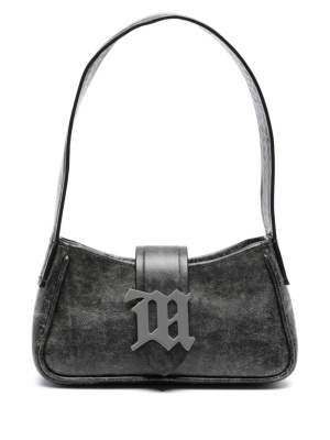 

Cracked-effect leather shoulder bag, MISBHV Cracked-effect leather shoulder bag