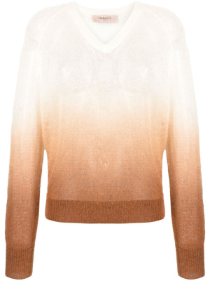 

Ombré-effect fine-ribbed jumper, TWINSET Ombré-effect fine-ribbed jumper