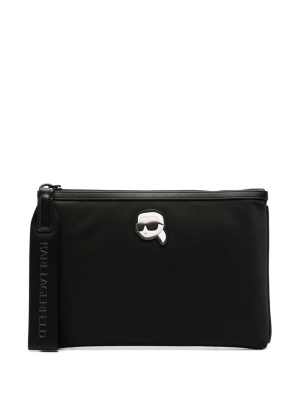 

Ikonik Karl clutch bag, Karl Lagerfeld Ikonik Karl clutch bag